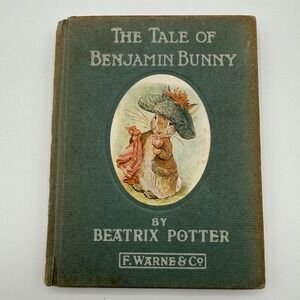 The Tale of Benjamin Bunny Beatrix Potter F Warne & Co Vintage Hardcover Book